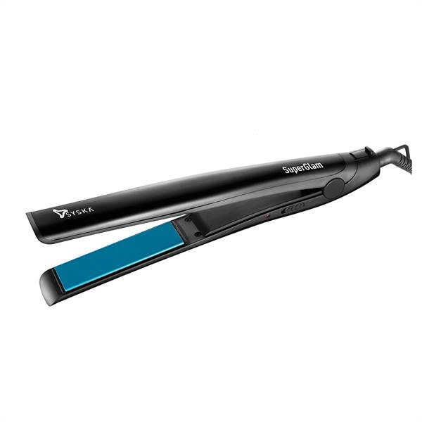 Syska SuperGlam Hair Straightener HS6800 Heat Up Time- 60Sec (Blue)